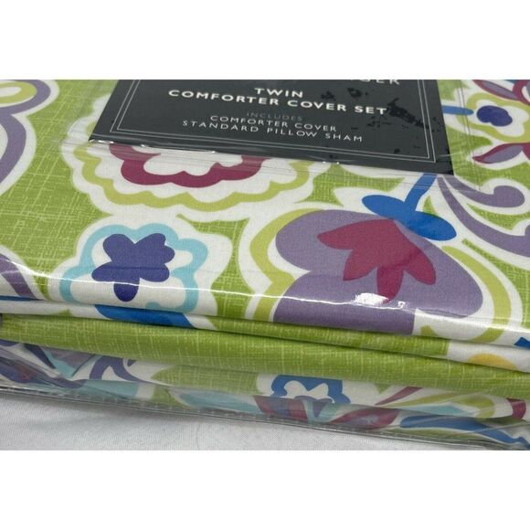 TOMMY HILFIGER Folklore COMFORTER Cover SET NEW! $230 TWIN - Picture 3 of 5